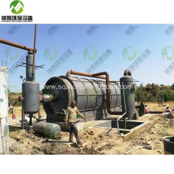 Old Tyre Pyrolysis to Furnace Oil System